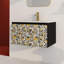 Meuble-lavabo mural 30 po avec plateau en céramique Anschultz