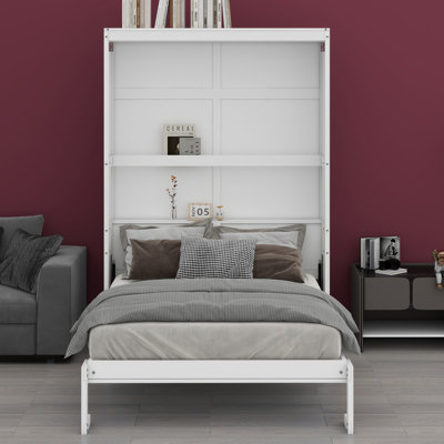 Lit escamotable mural avec tablettes Murphy