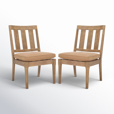 Samya Wooden Patio Dining Chair by Joss & Main
