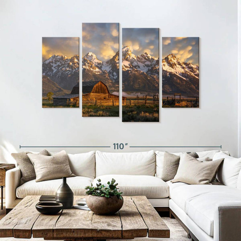 Mormon Row Barn, 54" H x 84" W