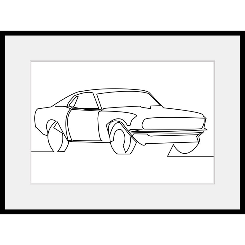 Car - Single Picture Frame Print