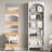 Emeno 71.1" Bookshelf with 5 Tiers-129604500-129604503