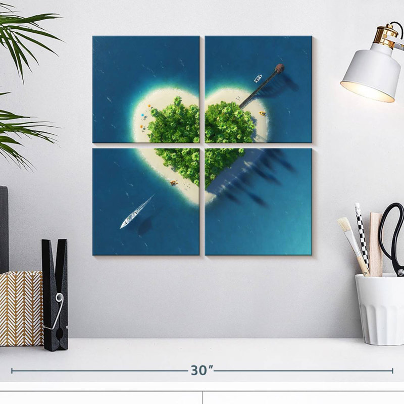 Pierce Heart Island, H 18 po x l 18 po
