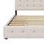 Lit plateforme tapissier avec 2 tiroirs et lit gigogne-663162628
