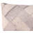 Gray & Ivory Cowhide Leather Pillow - Diamond Patchwork