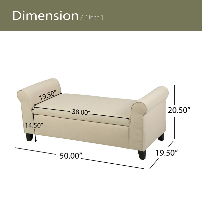 BANC DE RANGEMENT HAYES ARMED, Beige