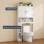 Rangement autoportant au-dessus de la toilette