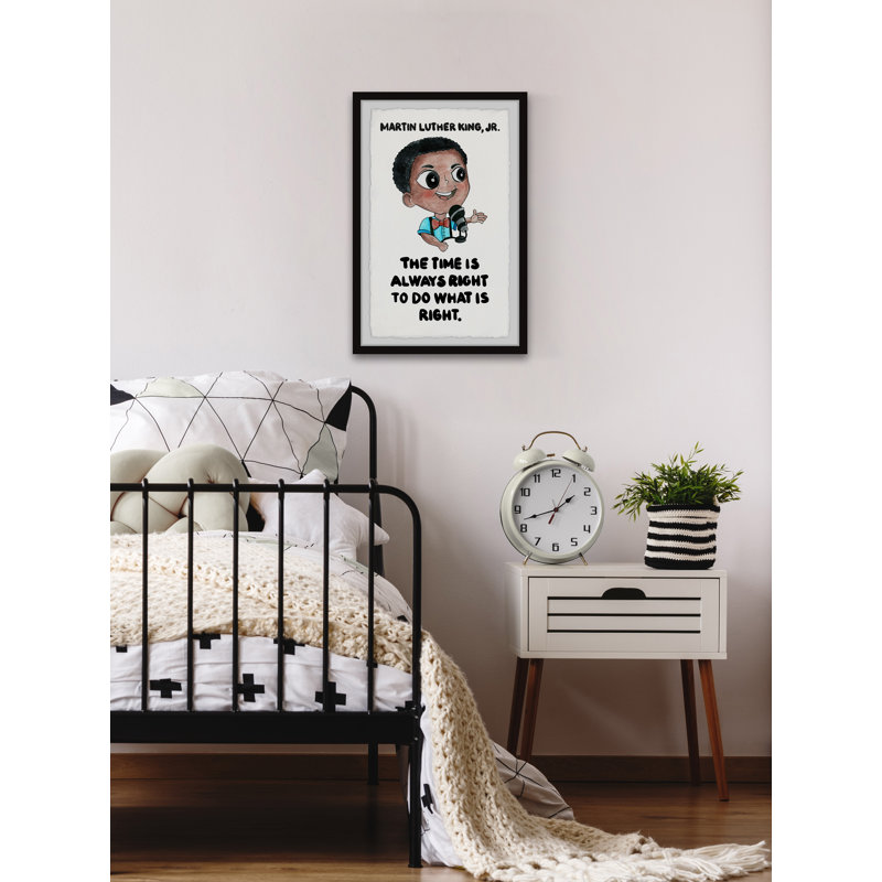 'Time Is Always Right' Framed Print, 12" H x 8" W x 1.5" D