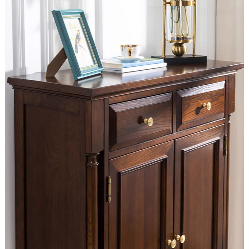Adjustable Shelf Multi-Functional Vintage Shoe Cabinet