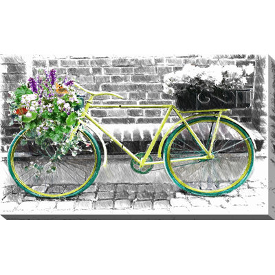 « rétro bike », impression sur toile tendue