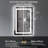 Akilan Frameless LED Vanity Mirror with Front-lit and Back-lit, Memory Function, 3 Color Temperatures & Dimmable Light, Anti-fog Tempered Glass ETL Mirror-1791807119