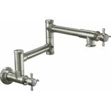Davoli Pot Filler - Dual Handle Wall Mount - Traditional