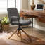 Chaise de bureau pivotante en similicuir Jadd-1932247225