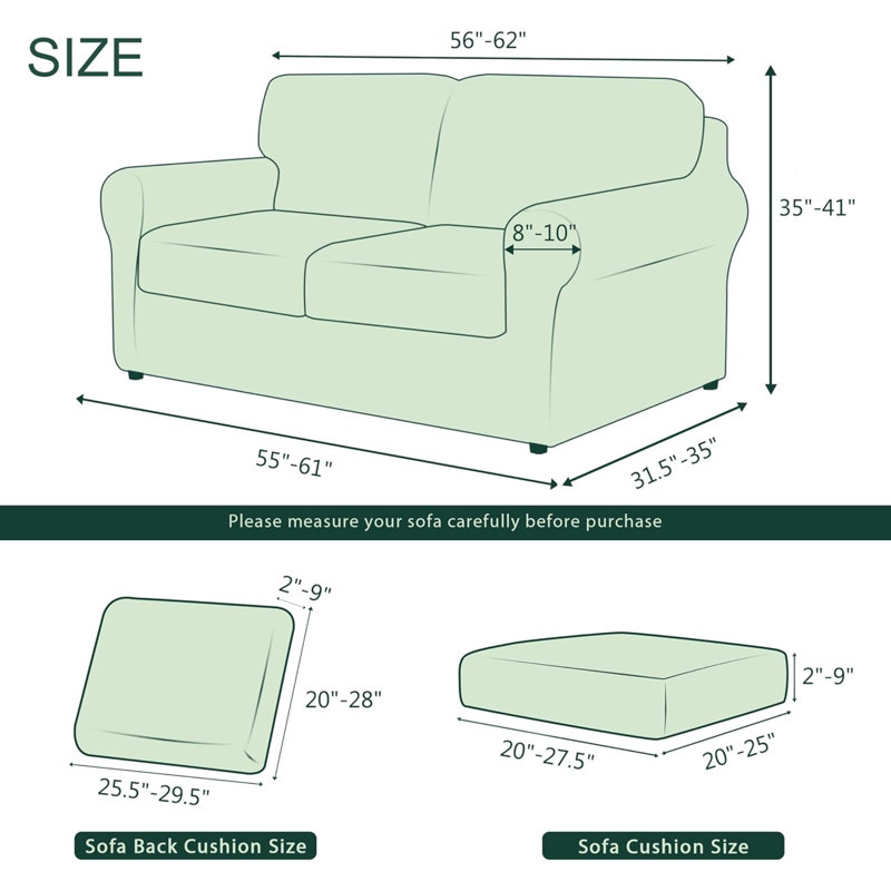 Sofa Slipcover, Black