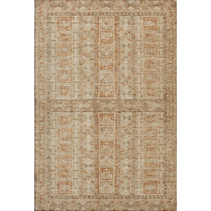Tapis rayé de qualité supérieure Mayfield, Paprika, 5 pi x 7 pi 6 po