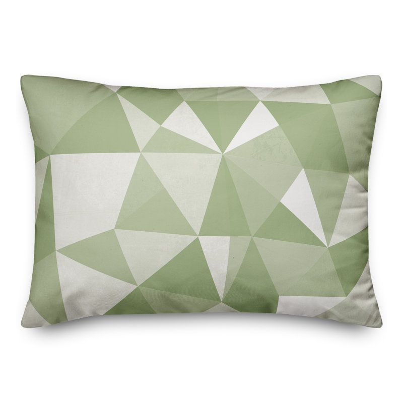  Coussin intérieur / extérieur géométrique, Geometric 1, Vert