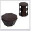 Ensemble de table basse, table basse, salon 31,5 "octogonale en bois d'hévéa-111459090