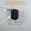Adaptateur de voyage TESSAN 8 en 1 US vers le Royaume-Uni avec 4 prises secteur, 2 ports USB-C, 2 ports USB-A, alimentation PD 20 W, type G. Compatible avec l'Écosse, la Malaisie, Singapour et Hong Kong.