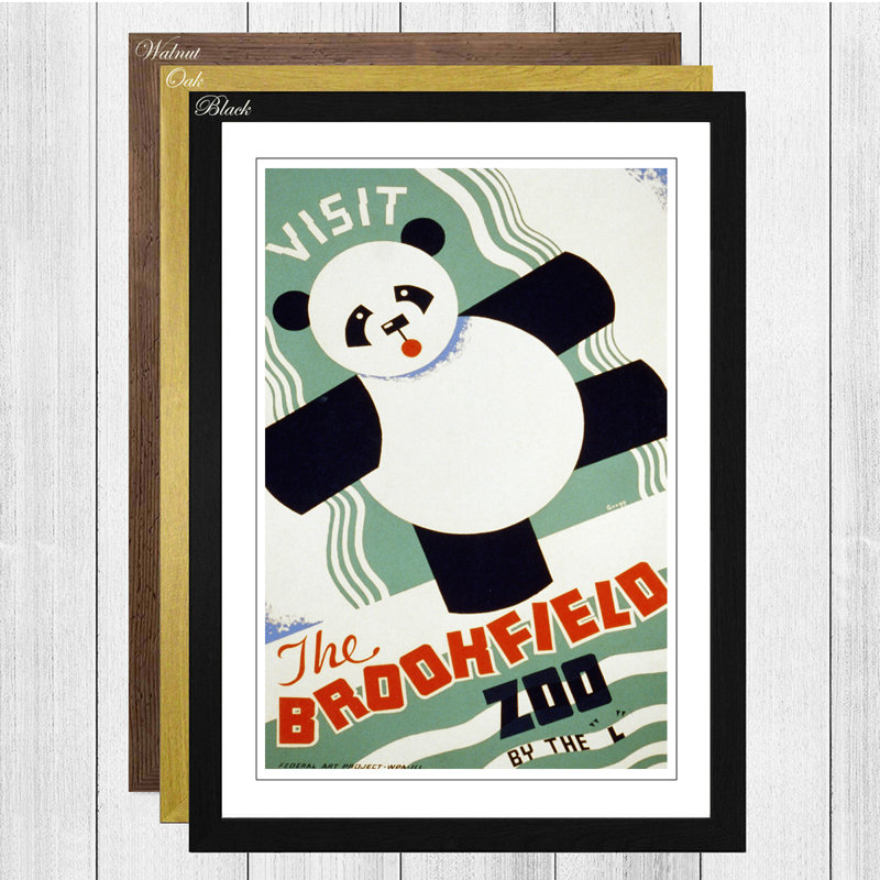 Single Picture Frame Print, Black