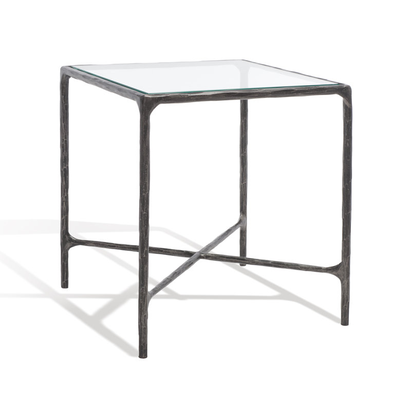 Table de bout Evelynn, Noir, Clair