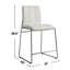 Ensemble de 2 chaises capitonnées en similicuir rembourrées