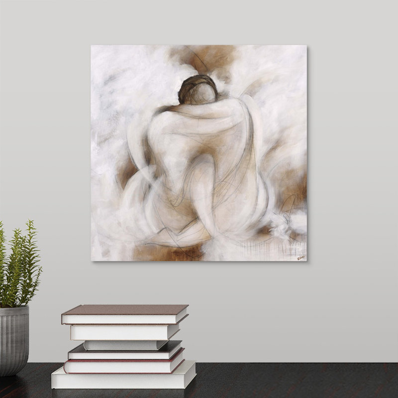 «Mallon Love Embraces» par Rikki Drotar - impression, H 20 po x l 20 po, Toile tendue, Sans cadre