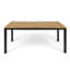 Durable Patio Dining Sets, Acacia Wood Metal 7 Piece, Modern Home Dining