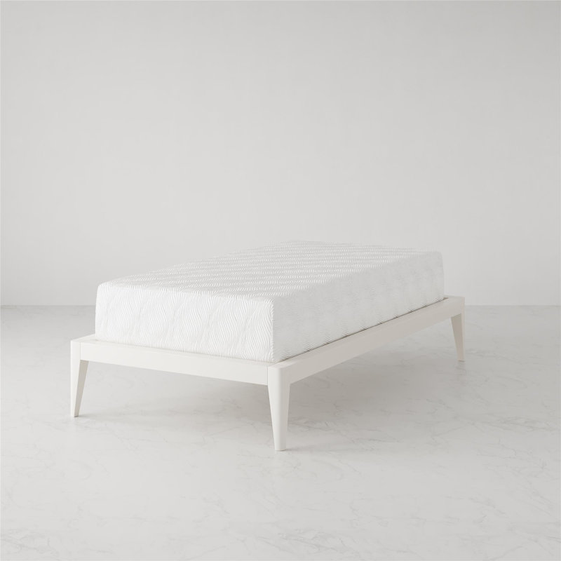 Twin 12'' White Gel Memory Foam Mattress with Polyester Cover