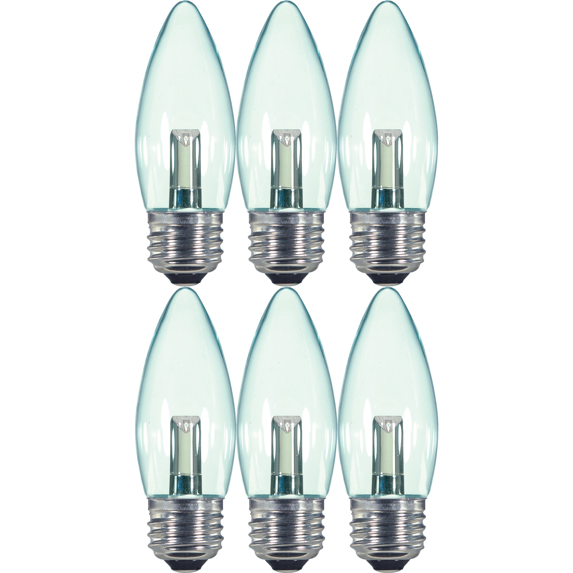 Satco 15 Watt Equivalent B11 E26/Medium (Standard) 2700K LED Bulb | Wayfair