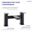 VeeBath Lunar Soft Square Bath Filler Mixer Tap-674946882