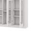 Pharmacie pour salle de bain à miroir 35 po, unité murale avec 5 tablettes fermées réglables, porte vitrée