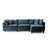 113'' Upholstered L-Shape Sectional Cloud Couch With Storage Ottoman-1307715040
