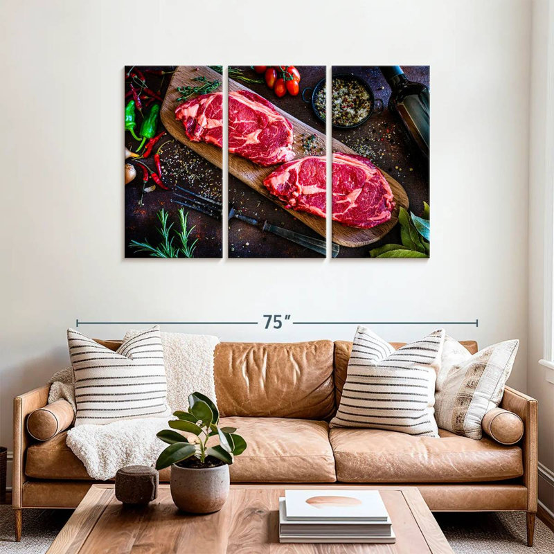 Yarlin Angus Steak Cuts, 36" H x 57" W