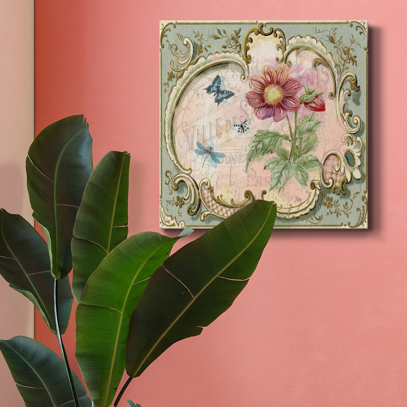 «Classical Flower II», reproduction d'art sur toile tendue, H 10 po x l 10 po x P 1,5 po
