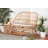 Nancee 44.9'' Rattan Round Arm Loveseat with Reversible Cushions
