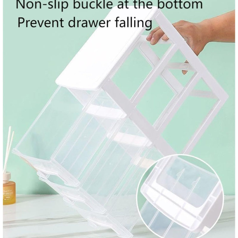 Rangement en plastique à 3 tiroirs