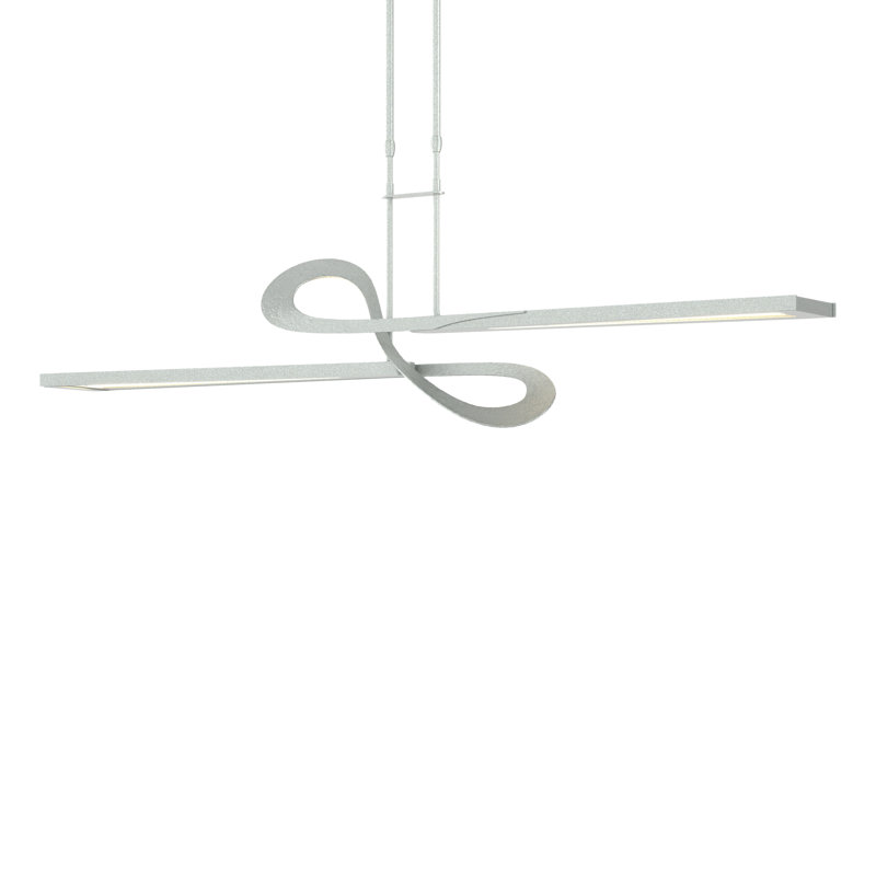 Switchback Kitchen Island Geometric LED Pendant, Vintage Platinum