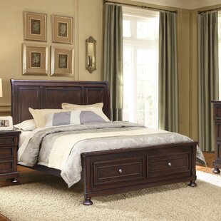 Jamene Philip Cherry Sleigh Bedroom Set B3800 Special 5 Bed Dresser Mirror Nightstand Chest Winston Porter Bed Size: King