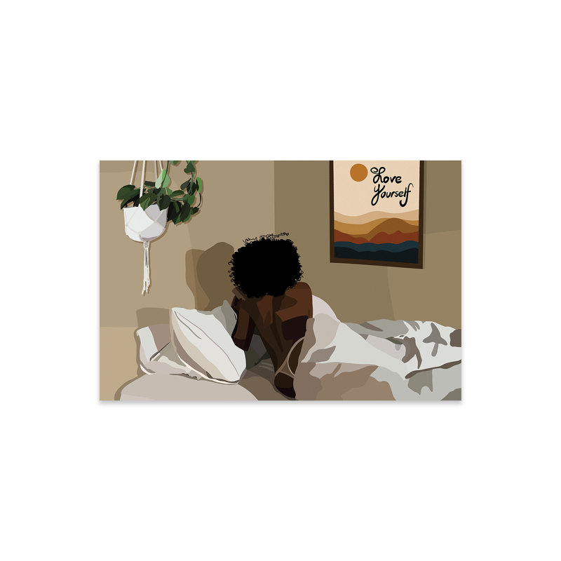 «Book in Bed» par Artpce - peinture sans cadre