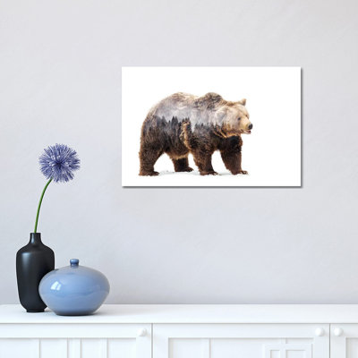 Bear 1 Piece Wrapped Canvas Wall Art