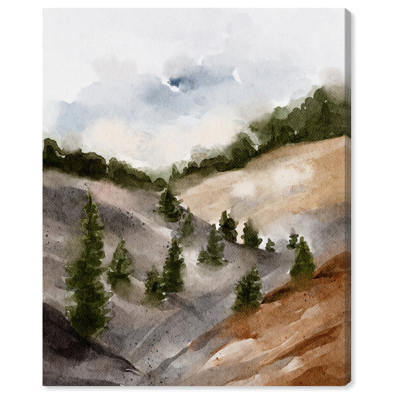 Art Remedy Landscape Canvas Wall Art in Earth Tones, 20" x 24"