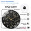 Horloge murale en cristal 12 po