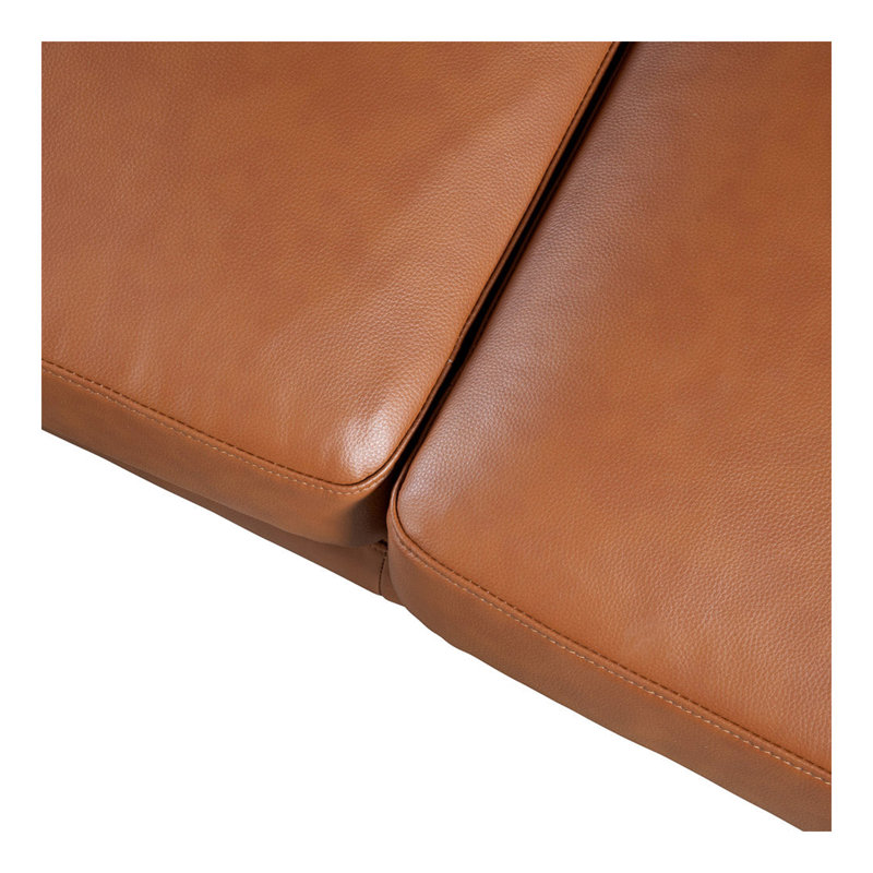 Canapé modulaire en cuir Garland, Orienté à gauche (vu de face)