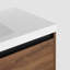 Meuble-lavabo simple avec plateau en céramique 35,43 po Jakobine