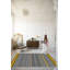 Tapis décoratif moderne à motif géométrique gris-481576305