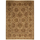 Wool Oriental Area Rug in Camel