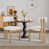 Beige / bois naturel