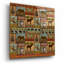 Art mural en verre acrylique 12 po x 12 po «Patchwork Lodge And Cabin» par Art Licensing Studio