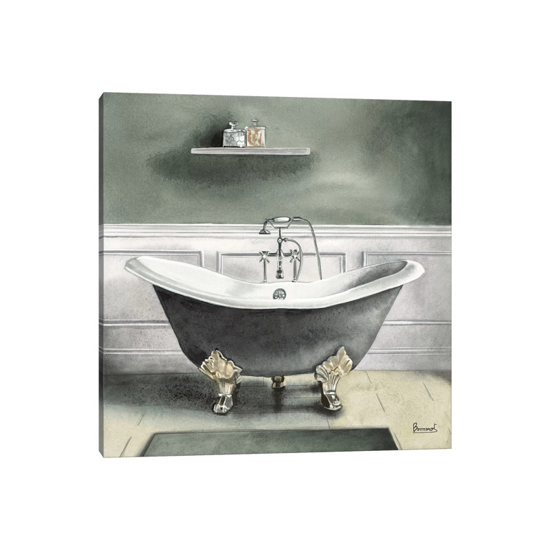 Smoky Grey Bath I by Bannarot - Wrapped Canvas Gallery-Wrapped Canvas Giclée, 45.72 cm H x 45.72 cm W x 3.175 cm D
