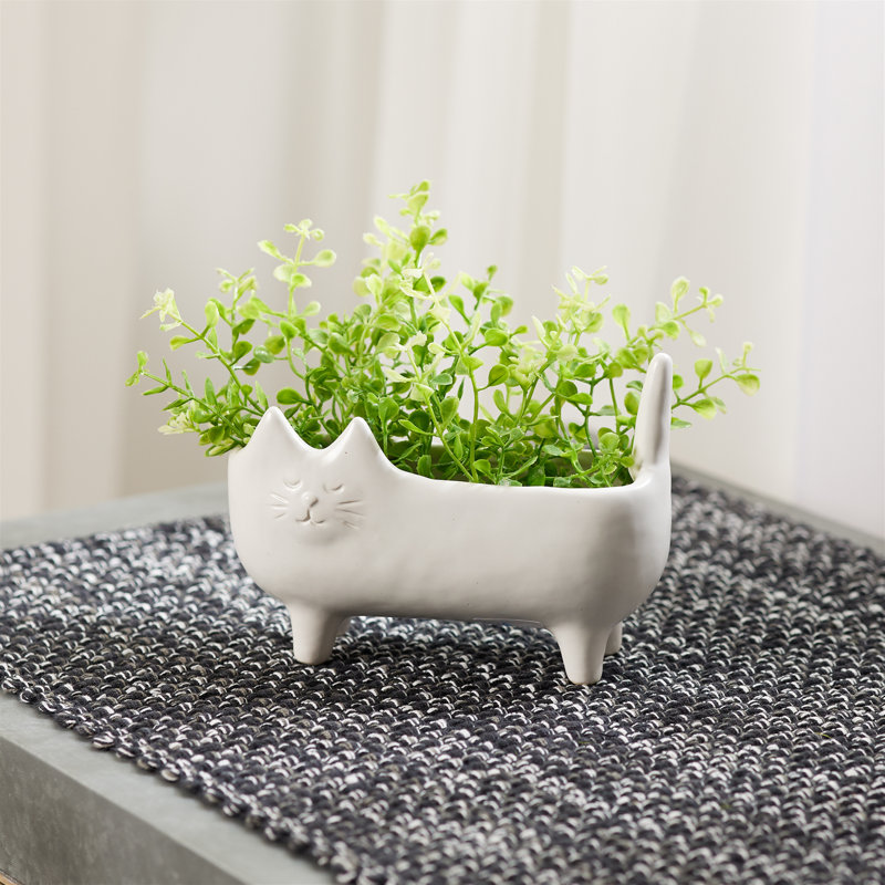 Ceramic Cat Planter